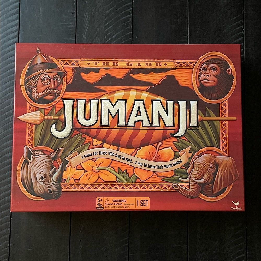 NWT! Milton Bradley “Jumanji”, 2-Person Board Game (Ages 5+).